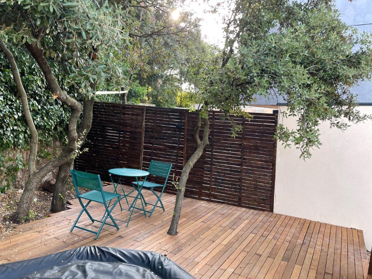 Studio indépendant - Terrasse, jaccuzi, et piscine Restinclieres Extérieur photo